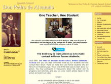 Tablet Screenshot of donpedrospanishschool.com